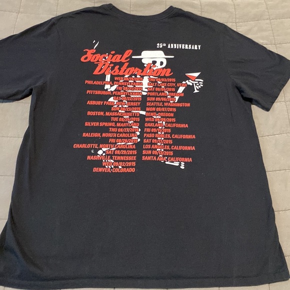 2015 Social Distortion 25th Anniversary Concert Tour Shirt | Size XL Unisex - Picture 5 of 5